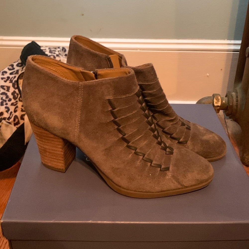 Franco Sarto Suede bootie